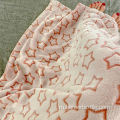 Пользовательский дизайн обратный печатный цветочный фланель одеяло